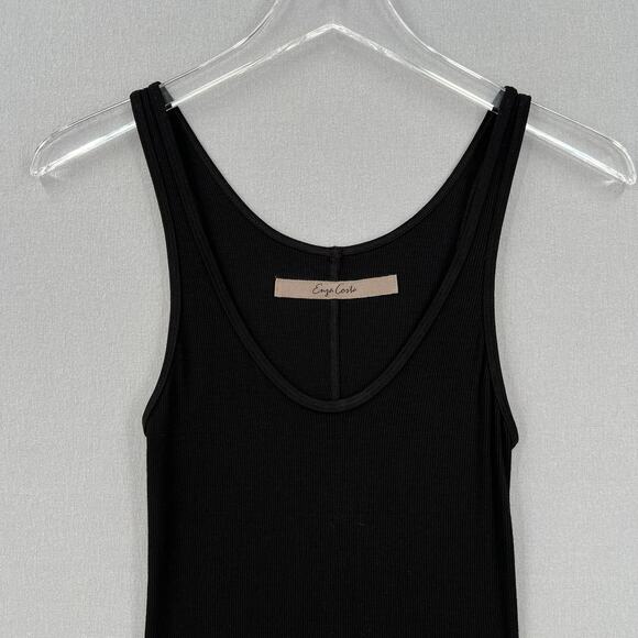 ENZA COSTA Silk Rib Tank Top Womens Small Black White Set of 2 Layering Stretch - Picture 7 of 16